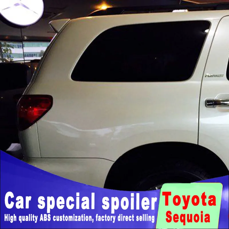 Задний спойлер для Toyota Sequoia 2001 2015 задний на заднее стекло высококачественный АБС