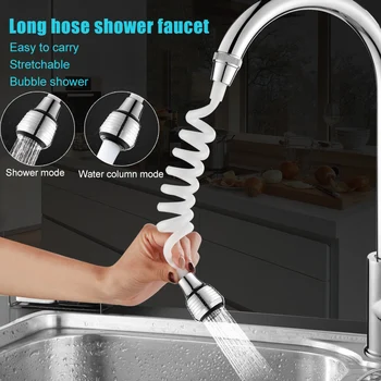 

Hose Flexible Faucet Extended Sprayer Sink Tap Diffuser Rotatable Filter Sprayer Faucet Nozzle Shower Bath Devices PI669