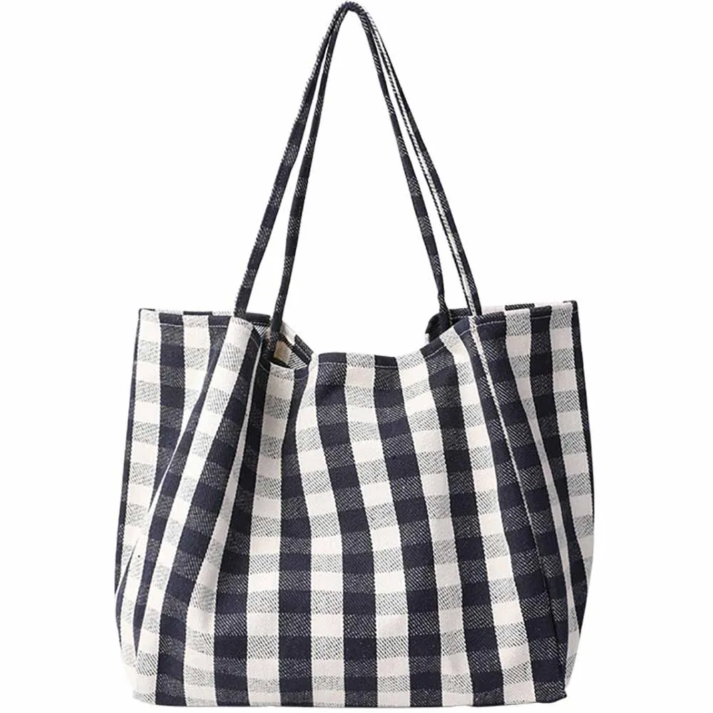 Women Fashion Tote Handbags Female Luxury Designer Shoulder Bags Large Capacity Lattice Packages For Ladies Travel Free Shipping