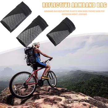 

Jogging Armband Bag Arm Band Night Cycling Elastic Phone Reflective Case for Outdoor Running Sports Fitness Ornament