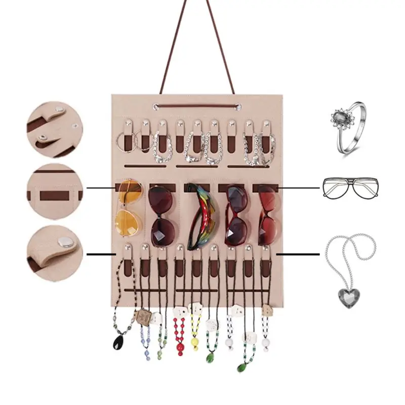 Небольшие солнцезащитные очки для хранения висячий мешок серьги ожерелье ювелирные изделия Стены Двери трусики с кольцом Органайзер сумка для хранения