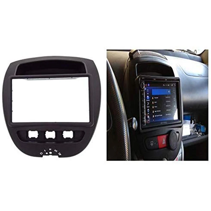178x102 мм Двойной Дин Радио Стерео DVD панель рамка gps рамка для Toyota Aygo/Citroen C1/peugeot 107 2005