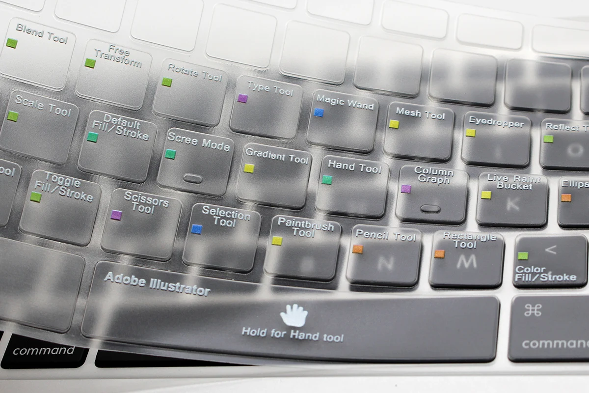 HRH Adobe Illustrator AI Shortcut Hot Key Functional TPU Backlight