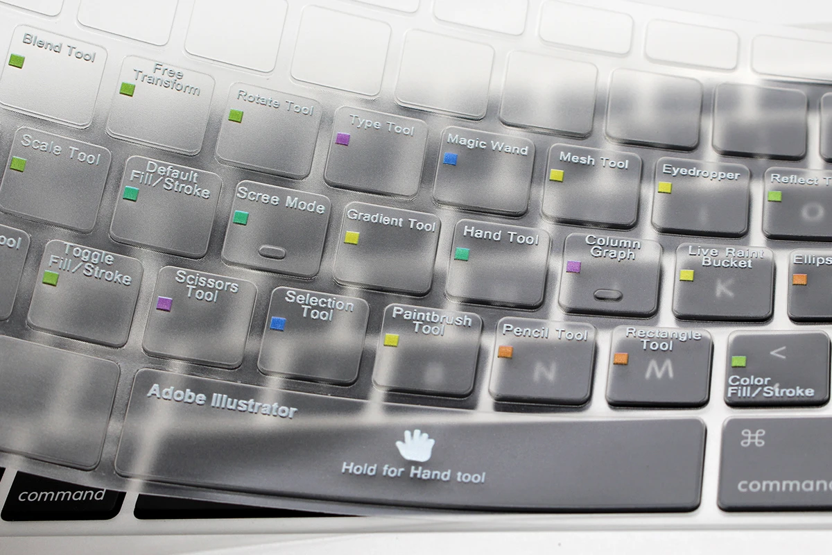 Hrh Adobe Illustrator の愛ショートカットホットキー機能 Tpu バックライトキーボードカバースキン Old の Macbook Pro の空気 13 15 17 米国 Keyboard Cover Skin Keyboard Coverus Keyboard Cover Aliexpress