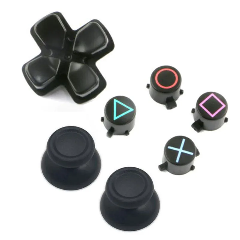 Analog Joystick Thumbstick Grip Caps Abxy X Dpad Buttons Set Repair