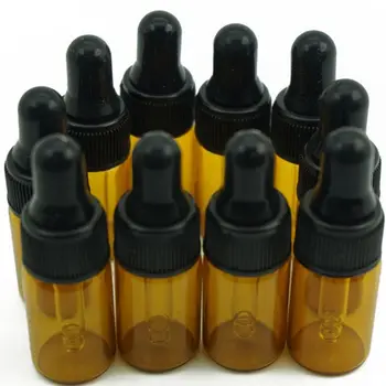 

3ml Durable Amber Glass Liquid Reagent Pipette Bottle Eye Dropper Drop Aromatherapy Travel Empty Plastic Bottles Dropper Empty