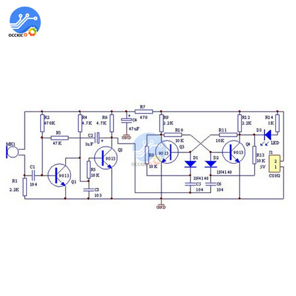 Сделай Сам Clap акустический модуль переключателя управления комплект