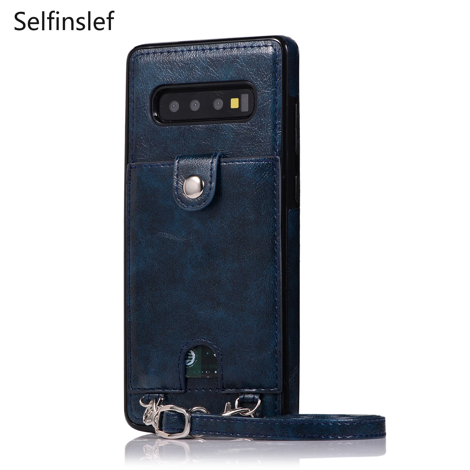 Чехол для samsung S10 Lite S10E S9 S8 Plus S7 Edge кожаный чехол для телефона кошелек карточный ремешок через плечо Длинная цепочка Fundas для Note 8 9
