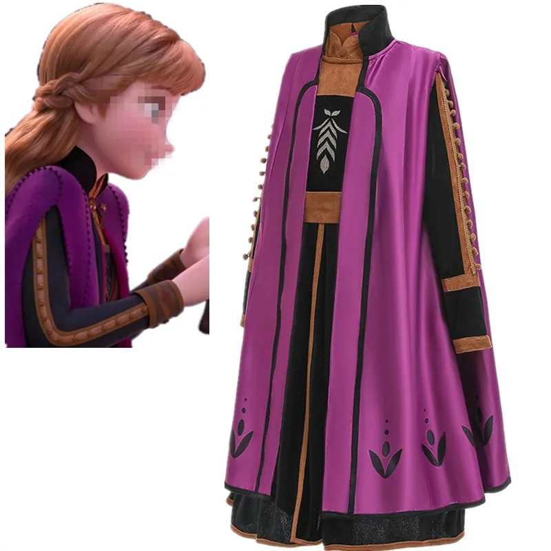 

Anna 2 New Girls Princess Dress Children Christmas Custom Cosplay Clothing Kid Winter Elsa Vestidos For Girl Spring Autumn Dress