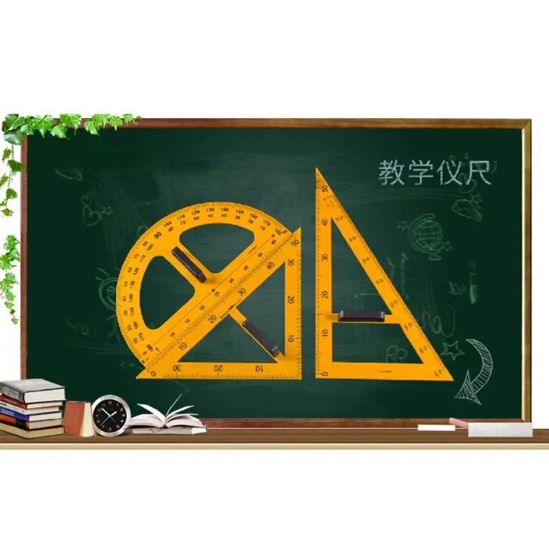 

Multifunction Teaching Ruler Set Triangle Protractor Measurement Ruler Tools