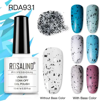 

ROSALIND 7/10ml Nail Builder Nail Art Gel Polish Eggshell Gel Quick Art Transparante Gel & Speciale Zwart Materiaal Nail Gel