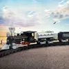 Children's Toy  Rail Train For Kids Toys Games Train Set Railway Track Toy Retro Model Train Sound Track Train 5