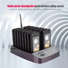 Système d'appel de serveur de téléavertisseur de Restaurant sans fil système de file d'attente de radiomessagerie sans fil SU-66 1 à 16 pour le système de café de Restaurant
