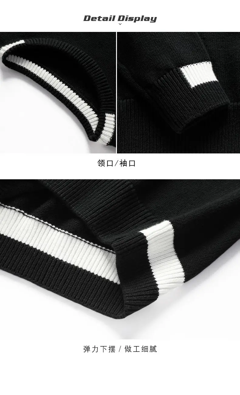 6Colors Fashion Sweaters Men Pullover 100% Cotton Solid Male Sweater Jumper Autumn Winter Crew-Neck Knitwear 2019 New MuLS Brand 18