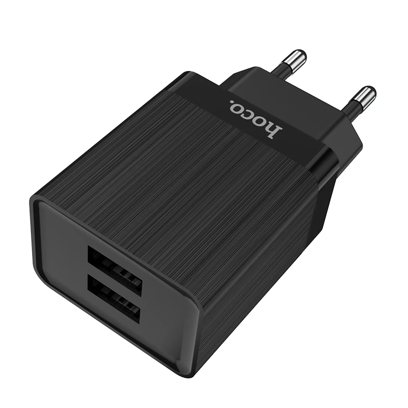 HOCO C51A 10 шт./лот 5 в 2.4A USB зарядное устройство для iPhone 11 Xs Max ЕС вилка настенное зарядное устройство адаптер для samsung Xiaomi huawei