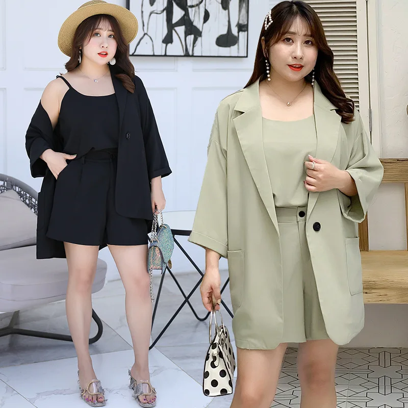

[Xuan chen] Large GIRL'S Large Size Dress 2019 Autumn New Products Loose-Fit Three-piece Set Leisure Suit Small Suit Y084
