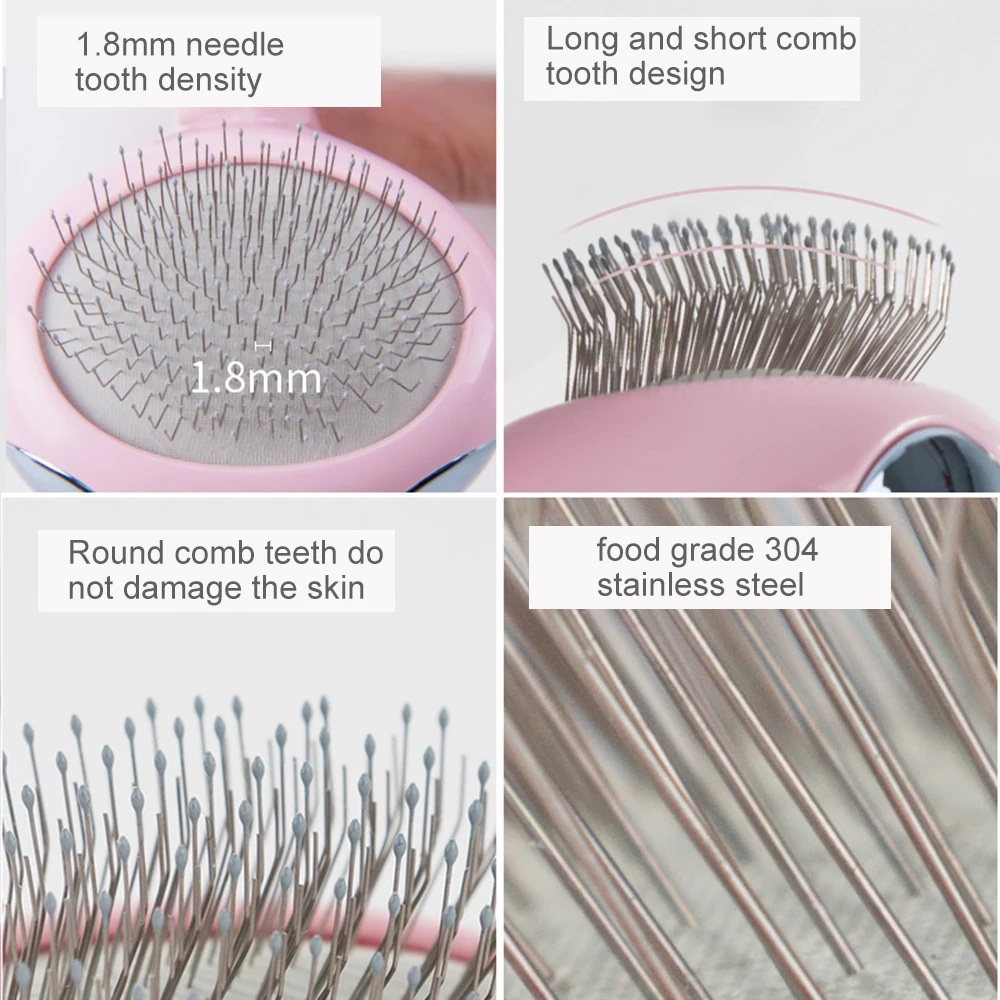 Professional Cat Hair Comb brush Space hair Removal Grooming Combs Needle Hair Removal Tool Pet Grooming cleaning for Dog Cat 5