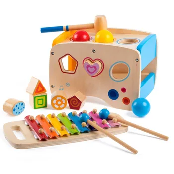 

Baby Toys Colorful Rainbow Hand Knock Piano Puzzle Kids Early Educational Toys Children Musical Instrument Developmental Toys
