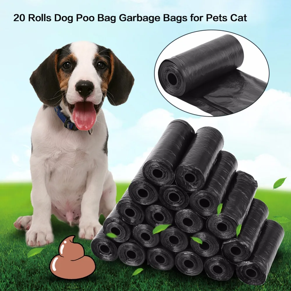 Poop Bags 300PCS 20 Roll Pet Dog Cat Waste Pick Up Clean Outdoor Portable dog poop bags pet supplies