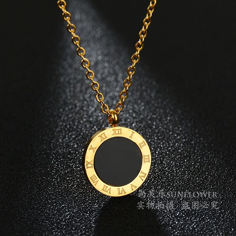 

Europe And America Versatile Women's Popular Titanium Steel Accessories Roman Numerals Stainless Steel Necklaces AliExpress Eaby