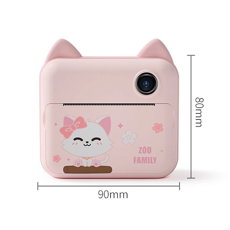 Children Camera Child Instant Print Camera For Kids Birthday Gift 12MP Cartoon Cute Photo Video Digital Camera With Print Paper