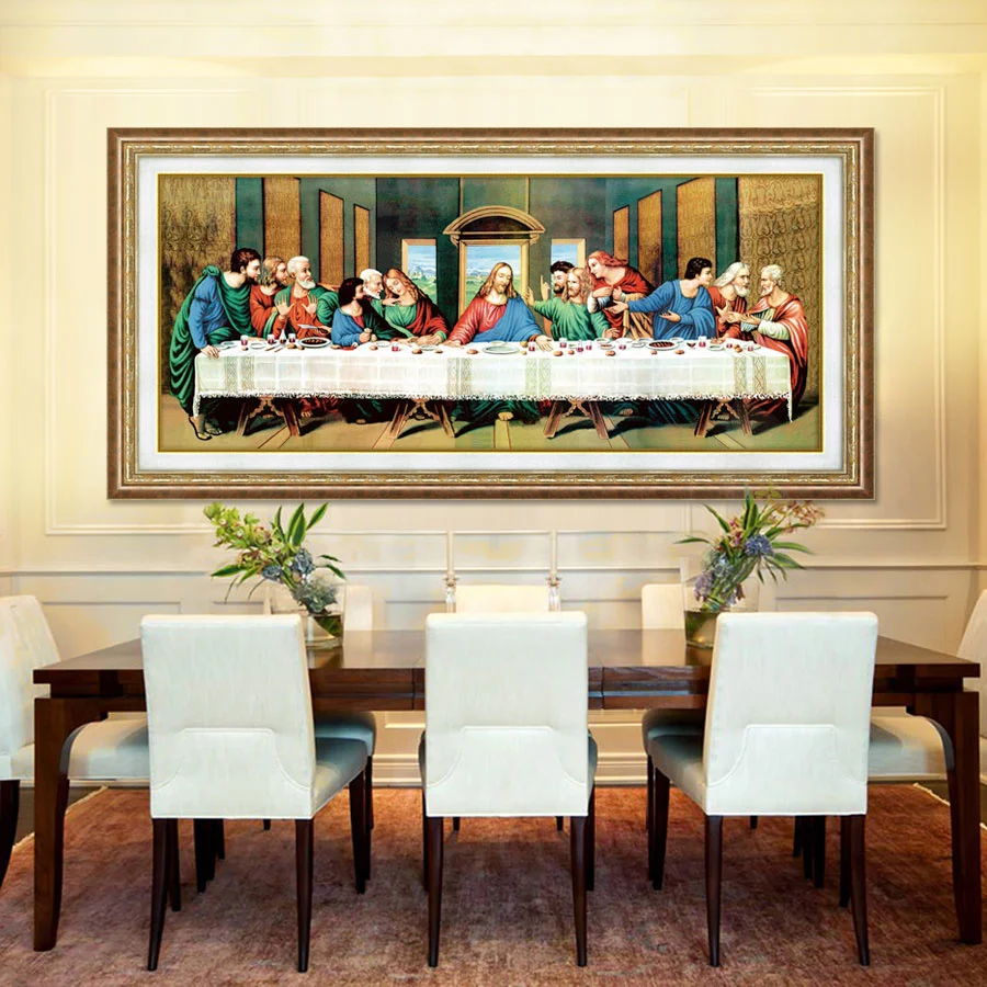 Diamond Embroidery Painting Last Supper 5D Diamond Mosaic Cross Stitch Wall Decor Huacan diamond painting