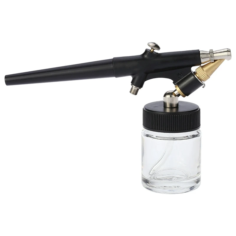 HLZS-High Atomizing Siphon Feed Airbrush Single Action Air Brush Kit For Makeup Art Painting Tattoo Manicure 0.8Mm Airbrush