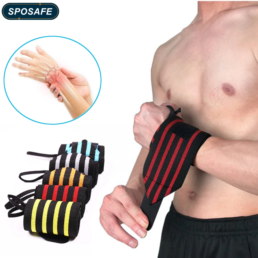SPOSAFE 1 шт. эластичная спортивная повязка браслет для рук спортзала поддержка