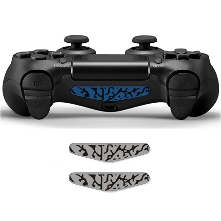 2PCS-YSLED0356 1 пара модный светодиодный светильник стикер Виниловая наклейка для Playstation 4 PS4 наклейки на регулятор защитный чехол для джойстика контроллер скины - Цвет: 2PCS-YSLED0356