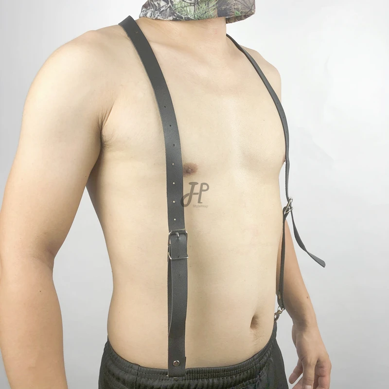 Mens Harness Bondage Gay Clubwear Costumes Shoulder Body Chest Muscle  Harness Belt Straps Arnes Hombre Belt