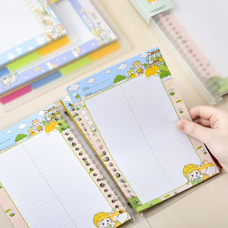 

Cute Cartoon Design Spiral Notebook Cute Happy Girl Diary Book 45 Sheets A5 B5 Free Shipping