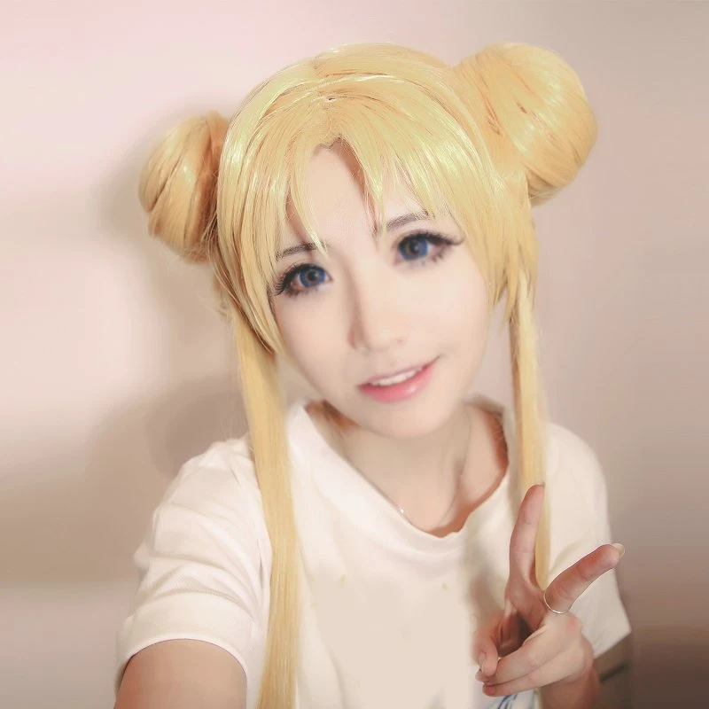 1 шт. аниме моряк лунный парик мультфильм Усаги Цукино синтетические волосы