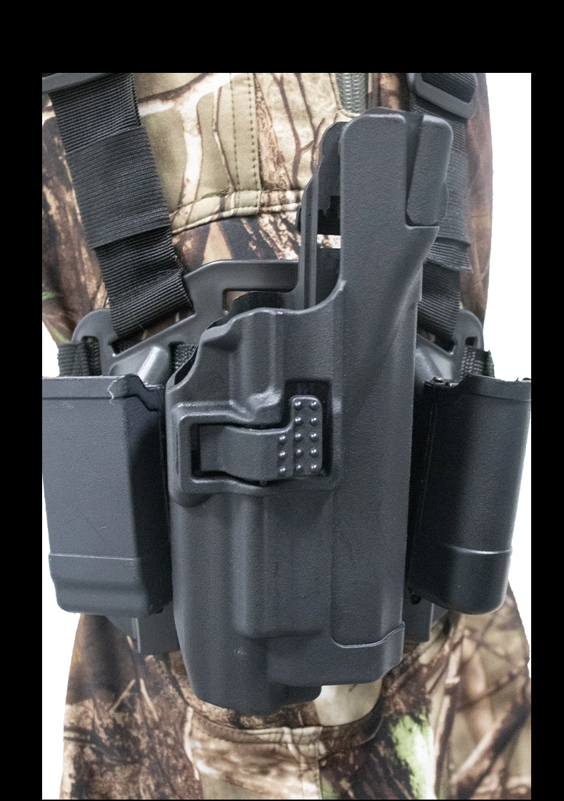 Armas de ar Coldre com Mag Tático Airsoft Coldre Militar Gota Perna Bolsa Mão Direita Arma Glock 17 19 22 23 31 32 Case Pistola 10 gota perna coldre com mag bolsa mão
