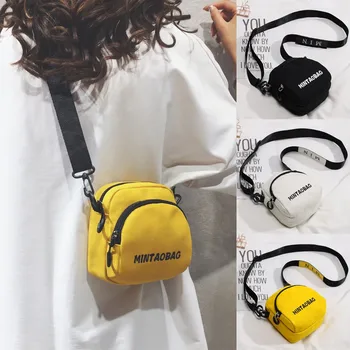 

Crossbody handbag Fashion Women Canvas Printing Letter Casual Shoulder Bag Mini Crossbody Small Female Purses сумка женская