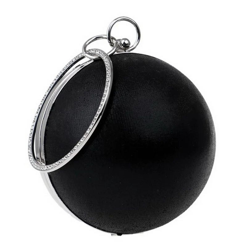 YM1062black SEKUSA мяч; со стразами; с бахромой Для женщин вечерние металлический расшитая кристаллами сумочка-клатч вечерняя Свадебная вечерняя свадебная сумочка через плечо сумки из натуральной кожи на ремешке клатч - Цвет: YM1062black