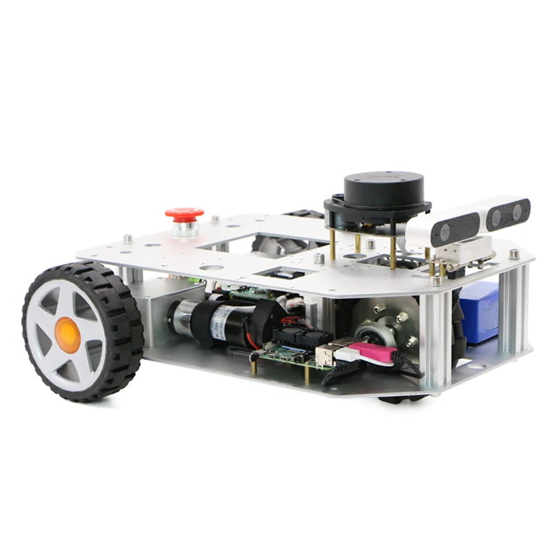 Slam ROS lidar of two wheel differential robot chassis Silan A1 raspberry pie navigation obstacle avoidance