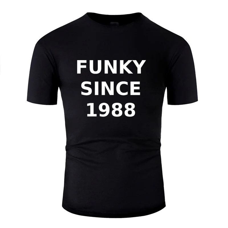 Забавная белая футболка H Funky Since 1988, мужские футболки из хлопка, женские футболки, одежда в стиле хип-хоп, топы