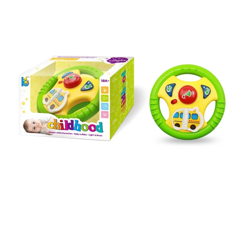 

Children Multi-functional Early Education Steering Wheel Light Included Light Music Model Fun Educational Toy Game Board