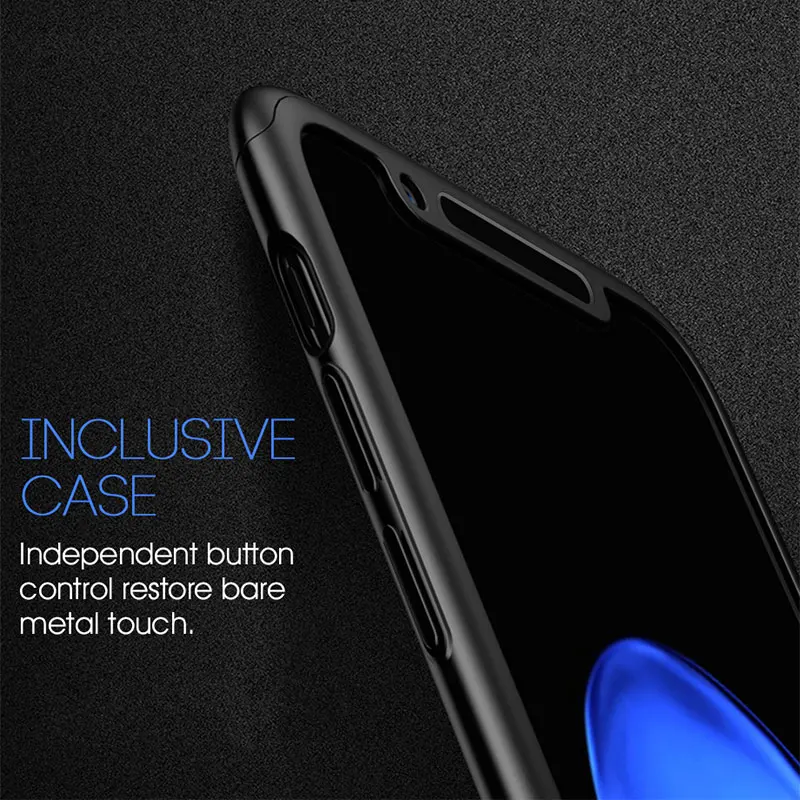 360 Full Cover Phone Case For iPhone 11 Pro X XS MAX XR 7 6 6s 8 Plus 5s SE Protective Back Cover For iphone 11 Case With Glass