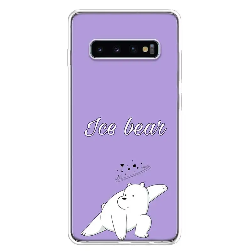Чехол для телефона с изображением голых медведей для samsung Galaxy S10+ Lite Note 10 9 8 S9 S8 J4 J6 J8 Plus S7 S6