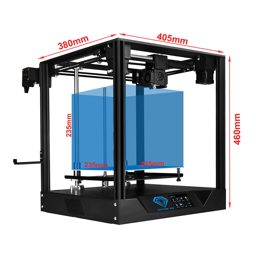 Два дерева 3d принтер Sapphire Pro CoreXY 3d принтер DIY Набор автоматическое выравнивание печать на 235*235*235 мм 3,5 дюймов сенсорный экран