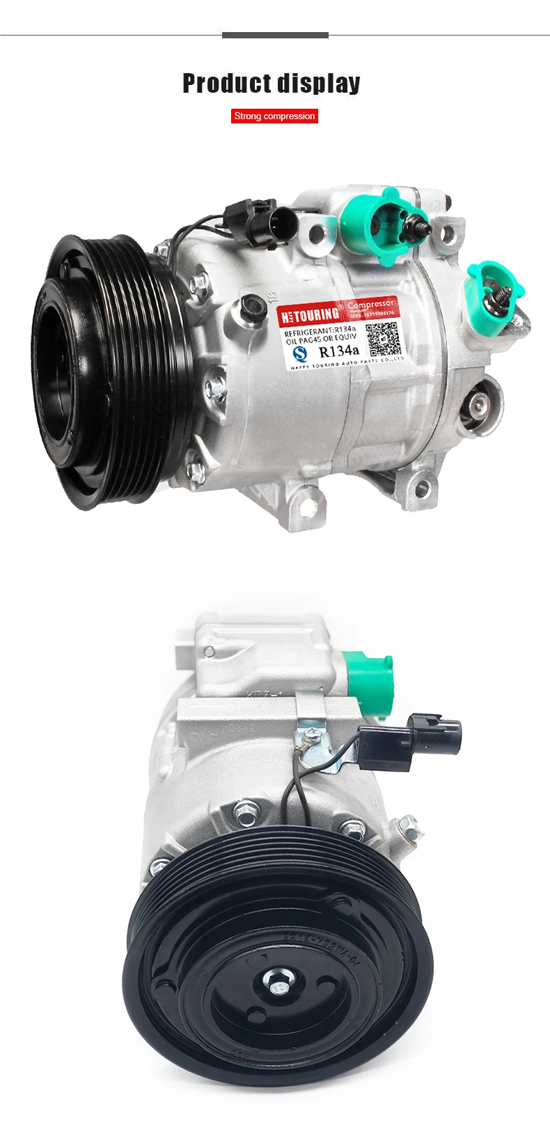 VS16 компрессор кондиционера для автомобиля HYUNDAI Santa Fe II 2,2 CRDi 2006-977012B101 97701-2B101 97701 2B101 6PK 12V