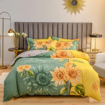

Thickened Cotton Sanding Four-Piece Set Autumn and Winter Cotton Bed Sheet Quilt Cover Bedding Fashion Bedding Set Luxury Set