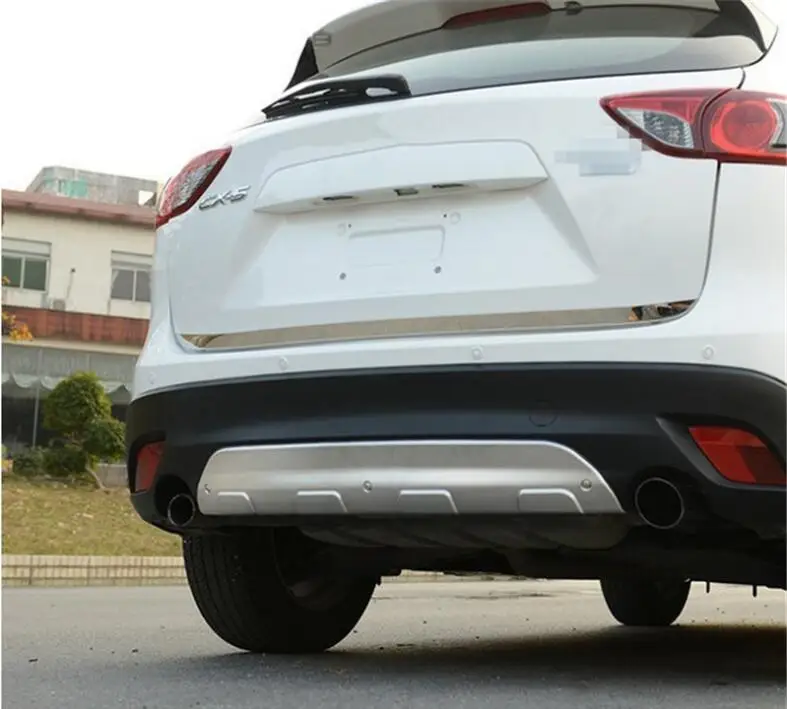 Защита переднего и заднего бампера из нержавеющей стали для Mazda CX-5 CX5 год 2012 2013 Стайлинг автомобиля