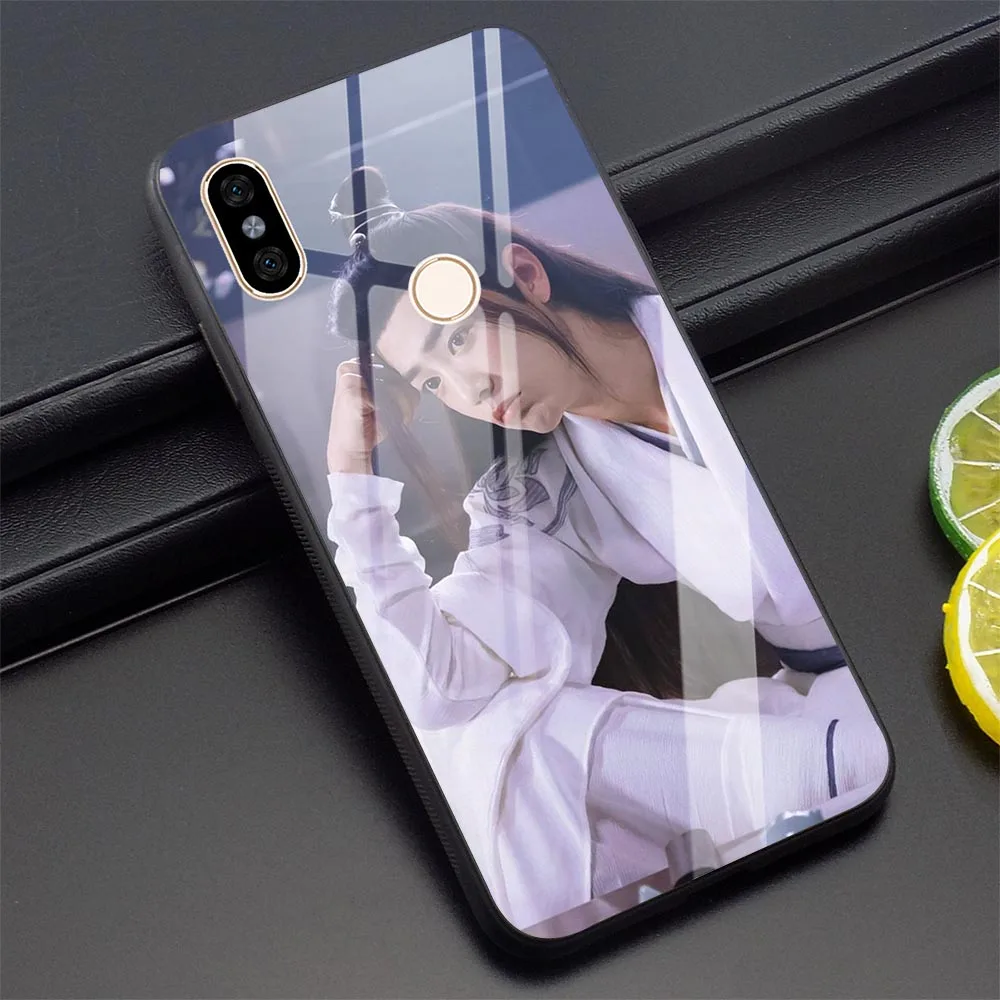 Чехол Wang Yibo Xiao Zhan из закаленного стекла для Xiaomi mi A1 mi A2 8 Lite 9 F1 Red mi 4X 6A Note 5 6 7 Pro - Цвет: K3001301
