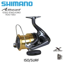 SHIMANO ACTIVECAST Surfcast катушка 1050 1060 1080 1100 1120 6,0/6,2/6,4; на тонком каблуке; Низкопрофильная морской пляжи Спиннинг рыболовная Катушка