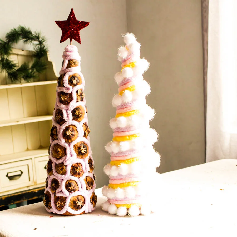 1" ручной работы Рождественская елка сладкий Navidad Рождественские елки Украшение дома натальный Рождественский подарок Noel стол центральный