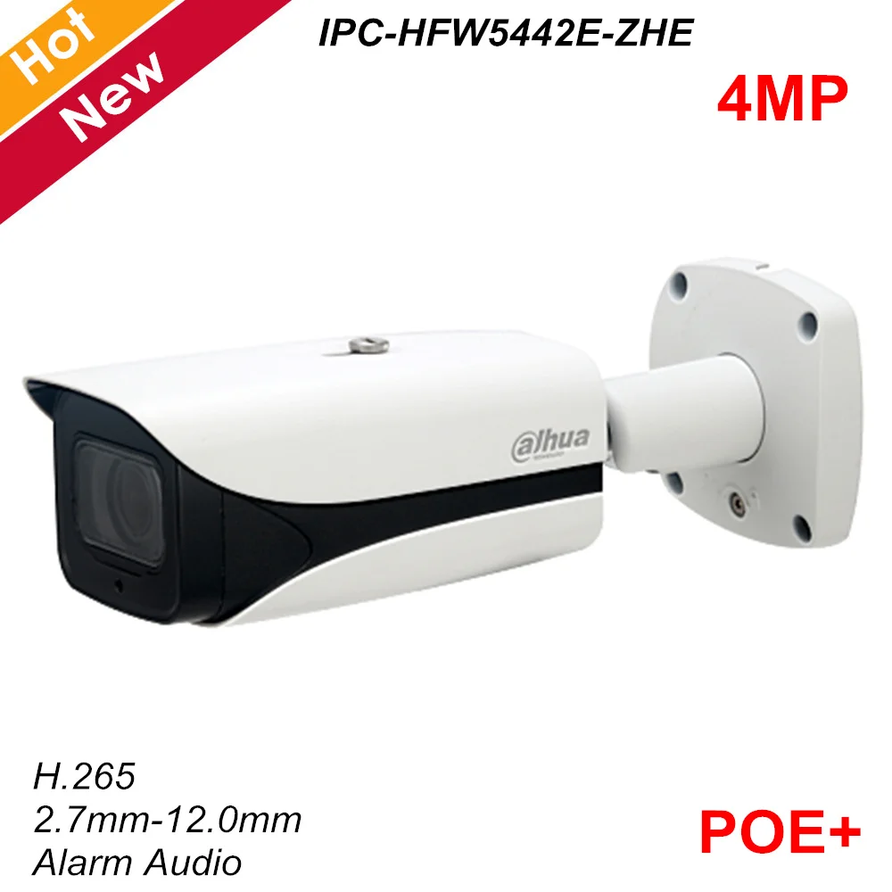 Dahua новая 4MP Poe сетевая камера безопасности IP67 H.265 Моторизованный объектив 2,7 мм-12,0 мм IR 50 м Поддержка сигнализации аудио SC карта IP камера