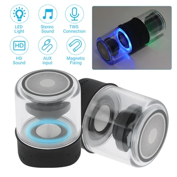 

Powerful Portable Speakers Bluetooth Speaker Wireless Speaker with LED Night Light