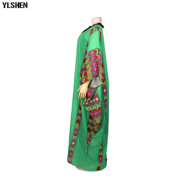 African Dresses For Women Clothes Dashiki Pearl Chiffon Africa Clothing 2019 High Quality Boubou Robe Africaine Party Long Dress 18